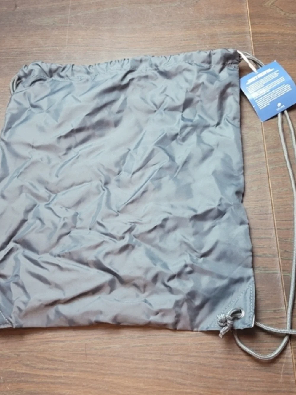 Montague Wildcats Gray Drawstring Gym Bag NWT